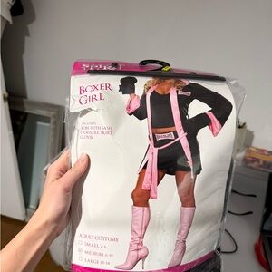 Spirit Boxer Girl Costume with Pink and Black size medium